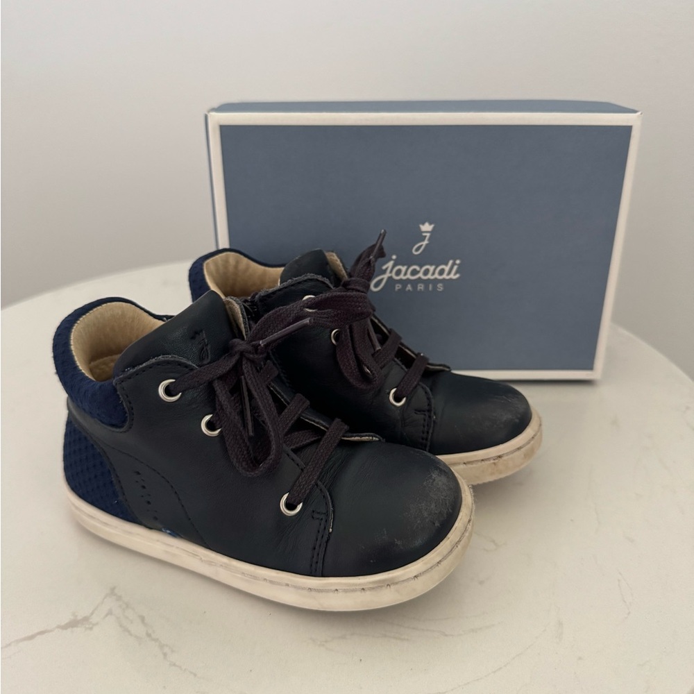 Jacadi Blue Sneakers High-Top Suede